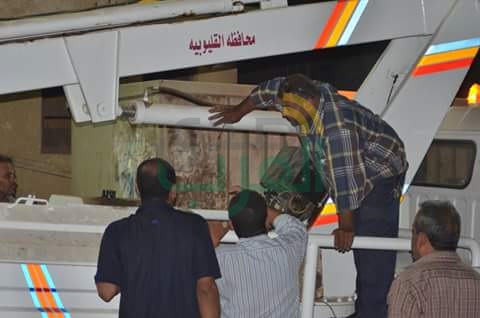  تركيب وحدة خلايا ضوئية لأعمدة الانارة بميت حلفا