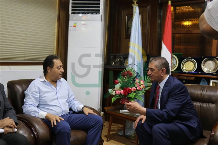 بالصور.. محافظ كفر الشيخ يستقبل وزير الصحة
