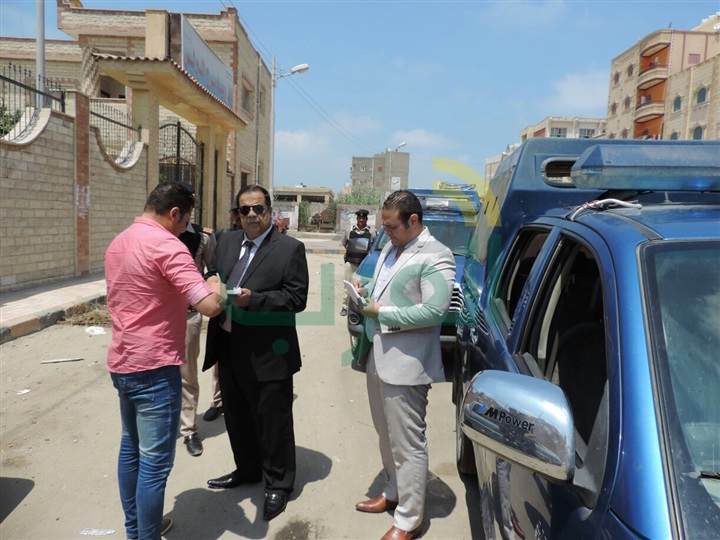 بالصور.. مدير أمن كفر الشيخ يفاجئ عددا من المواقع الشرطية بالبرلس