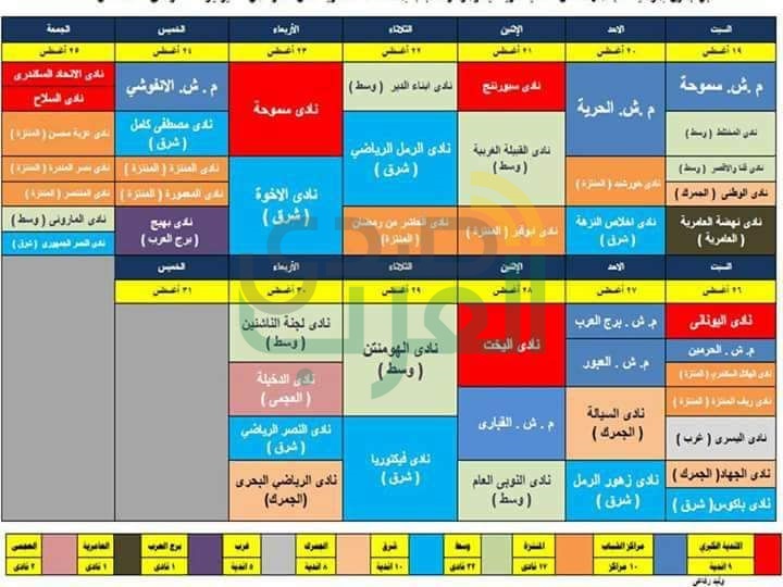 الشباب و الرياضة بالأسكندرية تعلن جداول وضع لوائح النظام الأساسى للهيئات الرياضية و الشبابية
