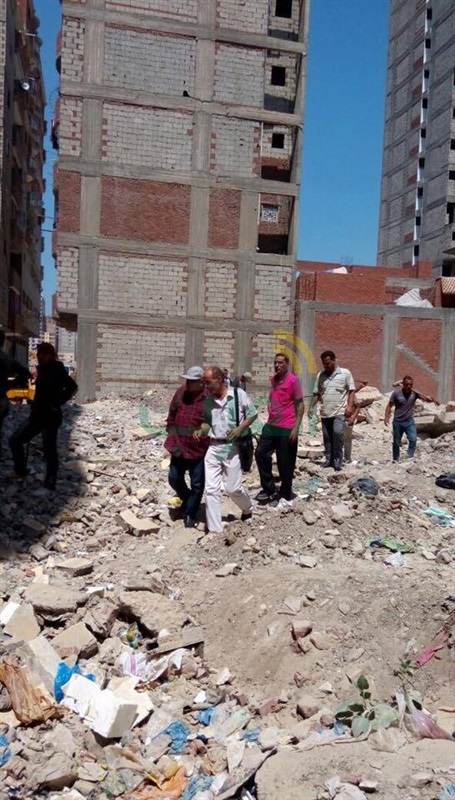 بالصور: حملة إزالة للتصدى للبناء المخالف بحي ثان المنتزة 
