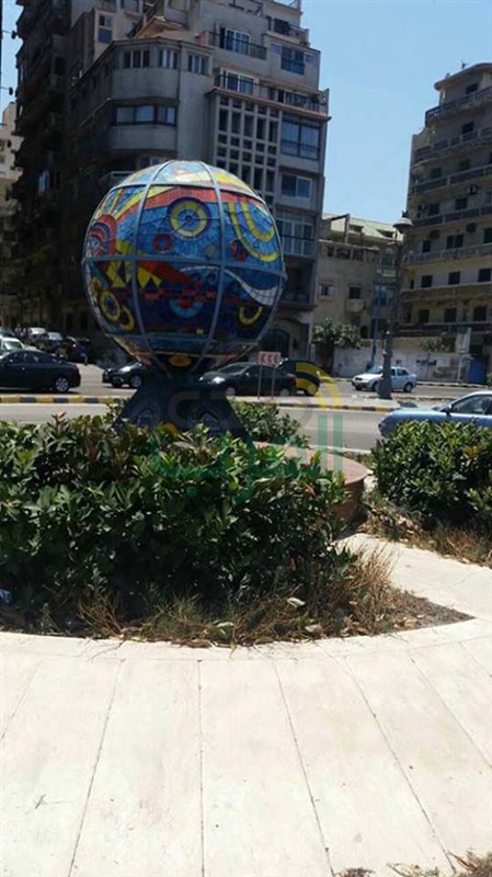 بالصور..تطوير وتجميل طريق الجيش بستانلي