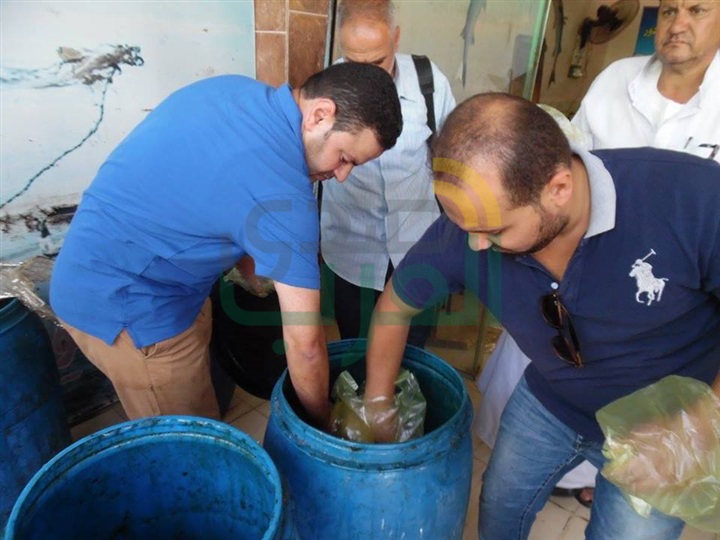 بالصور.. ضبط 200 كيلو فسيخ فاسد فى "الحامول" بكفرالشيخ