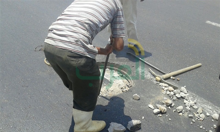 بالصور.. مرور القاهرة تستجيب لشكوى مواطن بسبب "بلاعة" بمدينة نصر