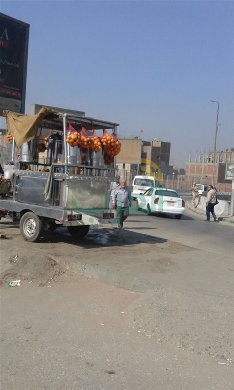 بالصور.. إزالة الإشغالات أعلى الطريق الدائري