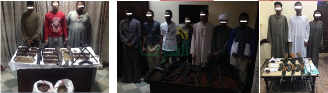  بالصور.. الداخلية تدك حصون الإجرام بقنا وتضبط 337 قطعة سلاح و100 كيلو بانجو  