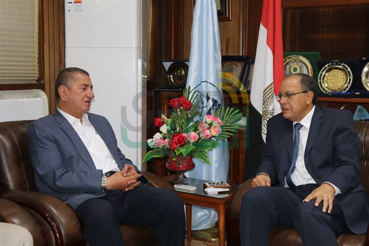 بالصور.. محافظ كفر الشيخ يستقبل مدير الأمن ومدير البحث الجنائى