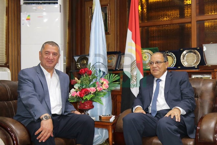 بالصور.. محافظ كفر الشيخ يستقبل مدير الأمن ومدير البحث الجنائى