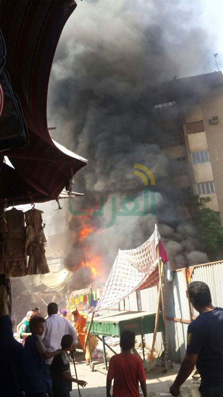 إصابة ثلاثة أشخاص وخسائر 3 مليون جنيه فى حريق خيم ببنها