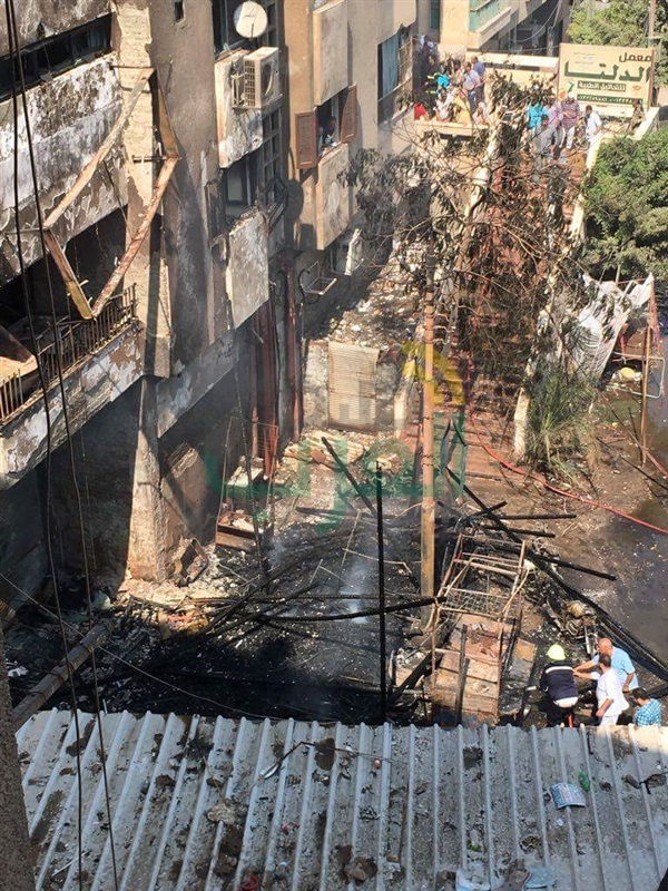 إصابة ثلاثة أشخاص وخسائر 3 مليون جنيه فى حريق خيم ببنها