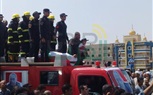 بالصور.. الآلاف يشيعون شهيد الشرطة بقنا يتقدمهم المحافظ ومدير الأمن