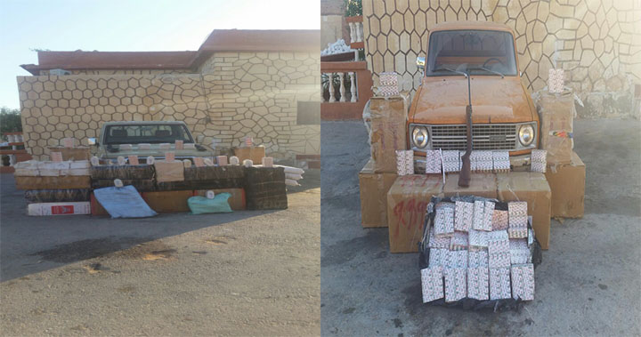 بالصور.. "حرس الحدود" تضبط 263 قطعة سلاح.. و31 ألف كجم بانجو
