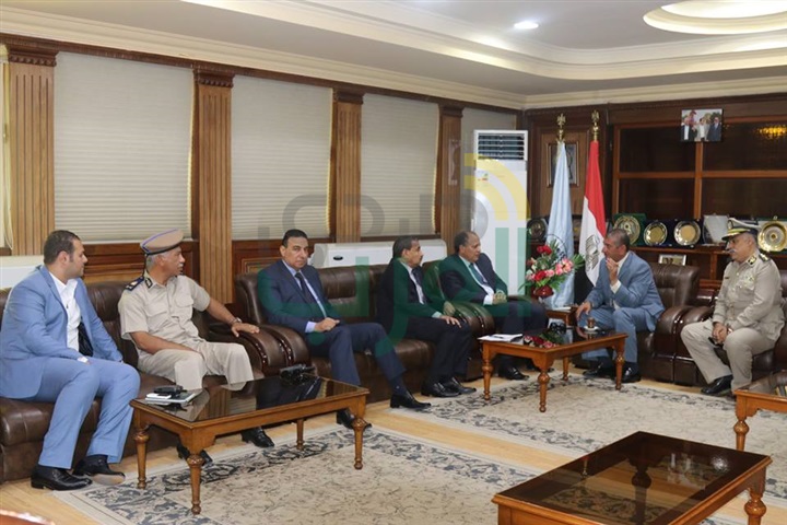 التعديات على نهر النيل وبحيرة البرلس ضمن مباحثات محافظ كفر الشيخ ومدير الأمن 