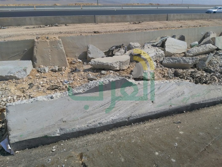 ننشر صور حادث تصادم أتوبيس بآخر بطريق العين السخنة 