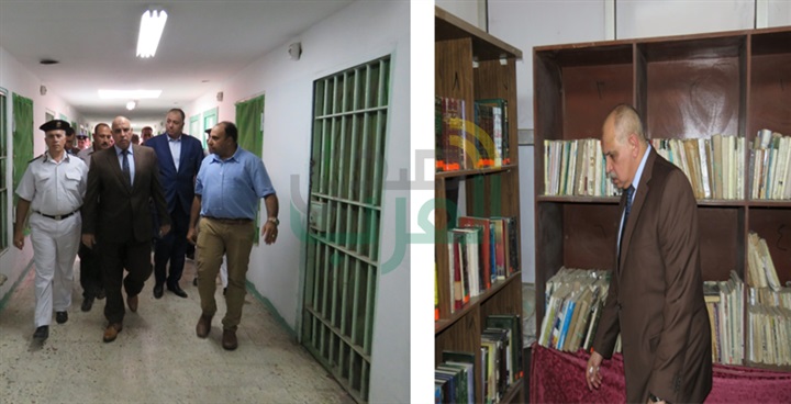 بالصور.. مساعد وزير الداخلية يشن حملة مفاجئة على سجون طرة