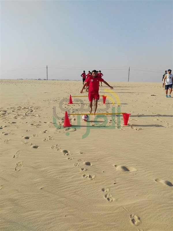 بالصور.. تدريبات نادى المنيا بالصحراء إستعدادا للممتاز ب