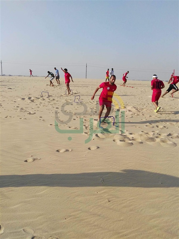 بالصور.. تدريبات نادى المنيا بالصحراء إستعدادا للممتاز ب
