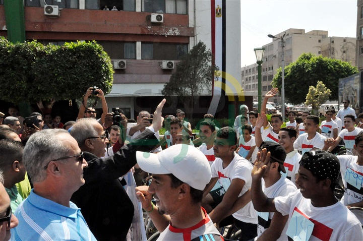 بالصور.. انطلاق مهرجان الدراجات أمام مبنى محافظة القليوبية