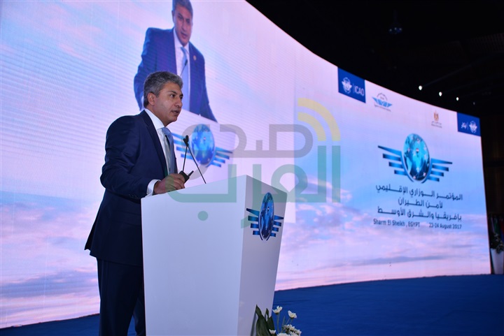 افتتاح الجلسة الوزارية لأعمال المؤتمر الوزارى الإقليمى  لأمن الطيران المدني بشرم الشيخ