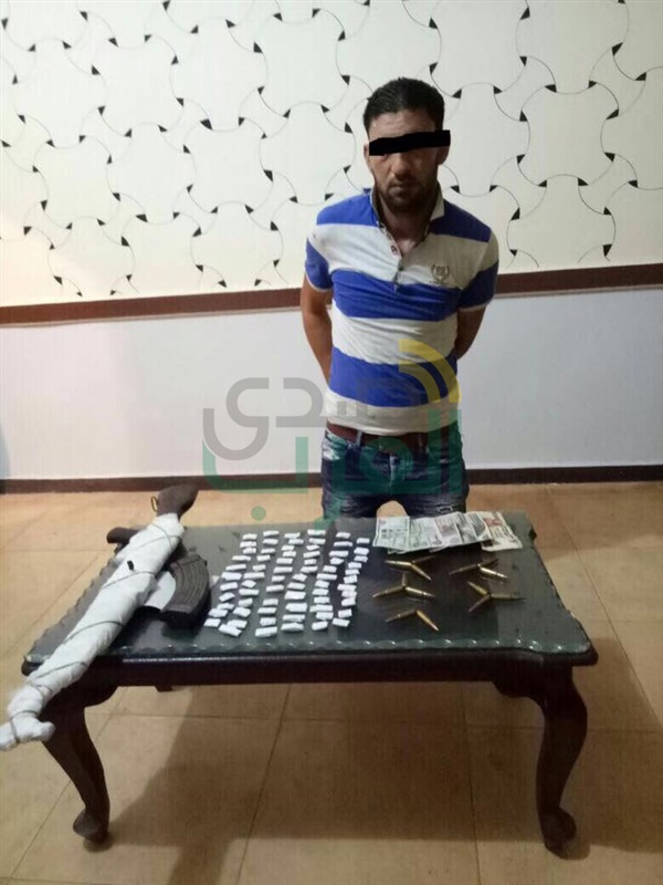 أمن كفر الشيخ يضبط 7 قطع سلاح و3 كيلو بانجو قبل العيد