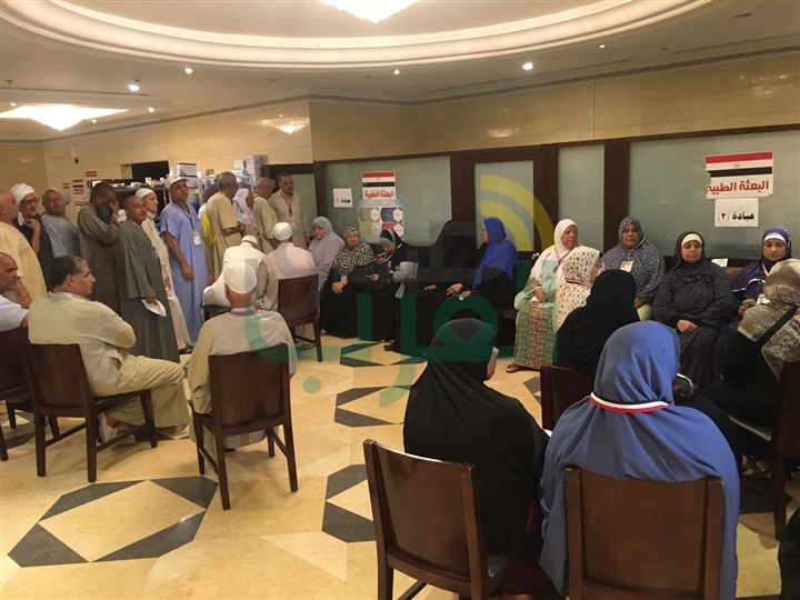 عيادات بعثة الطبية توقع الكشف على 23447 حاجًا مصريًا