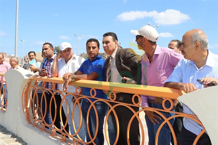 سكرتير مساعد كفر الشيخ يتفقد أعمال تطوير كورنيش بحيرة البرلس