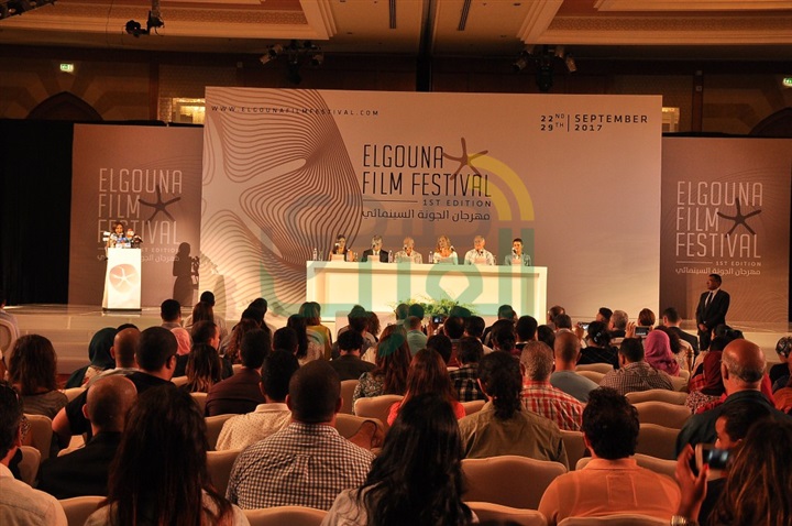 بالصور.. بدء فعاليات المؤتمر الصحفي لمهرجان الجونة السينمائي