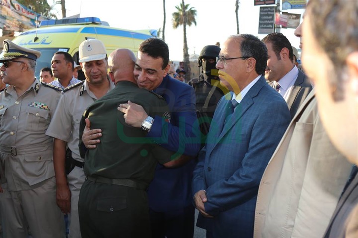 بالصور.. القيادات الأمنية والتنفيذية يشاركون قوات أمن كفر الشيخ إفطارهم