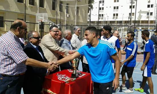 بالصور :  جامعة الاسكندرية تفتتح الدورة الافريقية للكرة الخماسية 