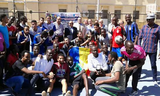 بالصور :  جامعة الاسكندرية تفتتح الدورة الافريقية للكرة الخماسية 
