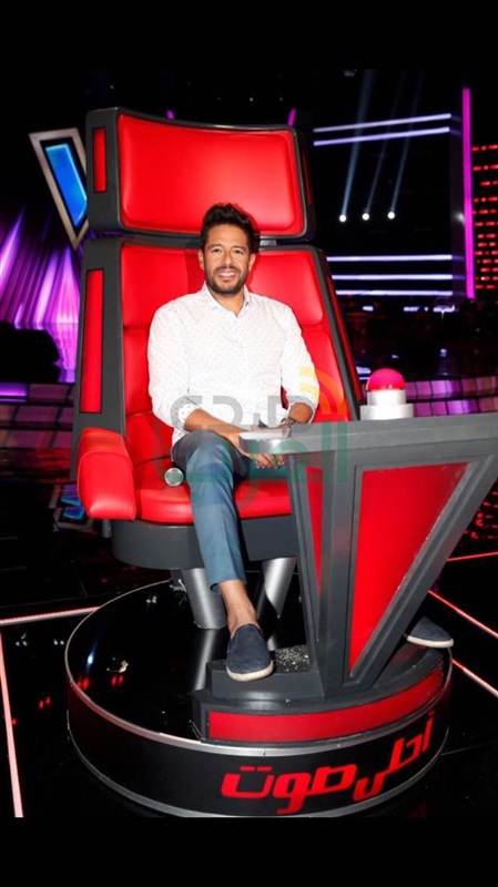بالصورة.. محمد حماقى يبدأ تصوير برنامج "ذا فويس"