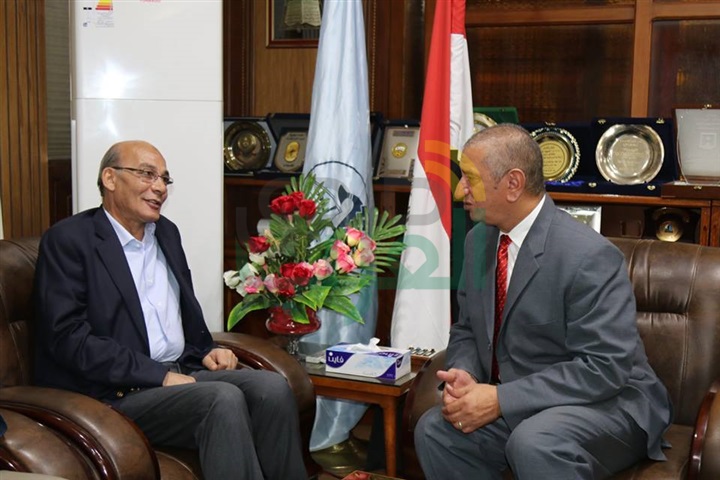 بالصور.. محافظ كفرالشيخ يستقبل وزير الزراعة