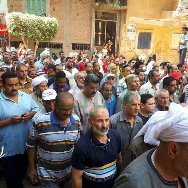 تشييع جثمان شهيد الشرطة بالعريش بمسقط رأسه بالقليوبية