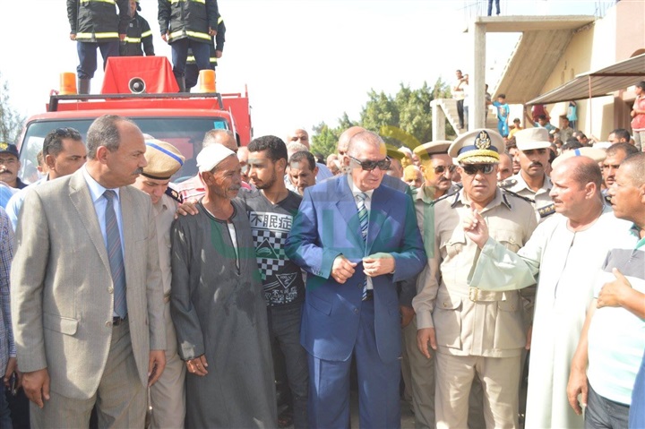 بالصور..جنازة شهيد العريش الثاني بكفر الشيخ تتحول لمظاهرة ضد الاٍرهاب 