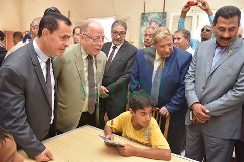 بالصور.. وضع حجر أساس قصر ثقافة القنطرة شرق