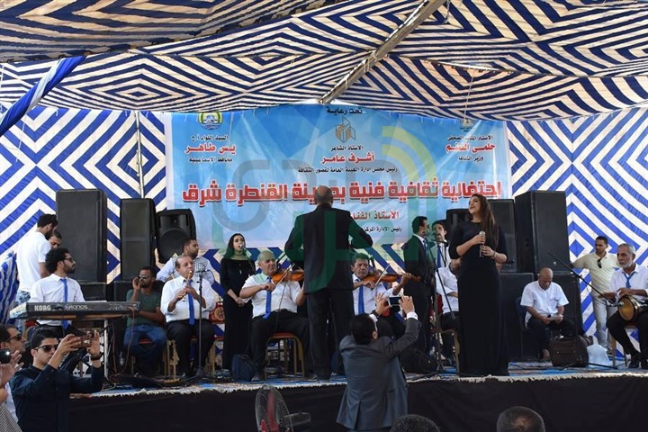 بالصور.. وضع حجر أساس قصر ثقافة القنطرة شرق