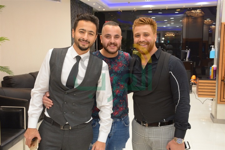 بالصور .. سمية الخشاب وأحمد سعد في احتفالية هشام ربيع بالصور .. سمية الخشاب وأحمد سعد في احتفالية هشام ربيع