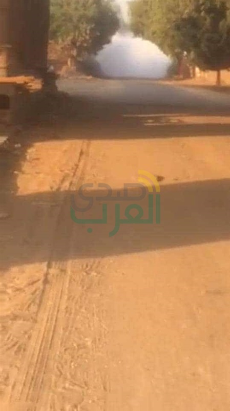 انفجار خط غاز قرب الطريق الدولى ببنها