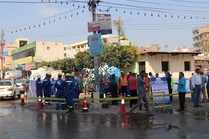 الصور.. محافظ كفر الشيخ يشهد محاكاة حية لمواجهة السيول والأمطار