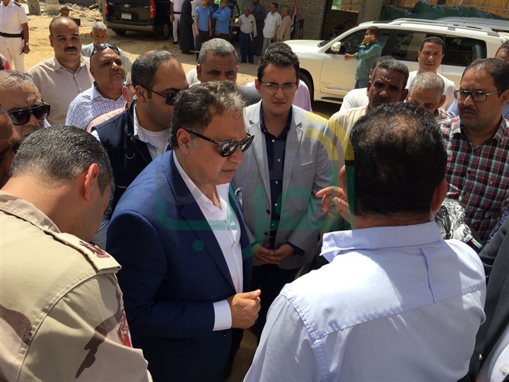بالصور.. وزير الصحة يتفقد إنشاءات مستشفى العديسات بالأقصر