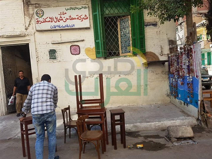 حملة اشغالات للقضاء علي الاشغالات بحي وسط .