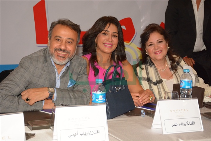 بالصور.. غادة عبد الرازق وعمرو سعد ووفاء عامر وخالد الصاوى فى مؤتمر فيلم كارما بالصور.. غادة عبد الرازق وعمرو سعد ووفاء عامر وخالد الصاوى فى مؤتمر فيلم كارما
