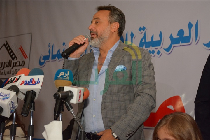 بالصور.. غادة عبد الرازق وعمرو سعد ووفاء عامر وخالد الصاوى فى مؤتمر فيلم كارما بالصور.. غادة عبد الرازق وعمرو سعد ووفاء عامر وخالد الصاوى فى مؤتمر فيلم كارما