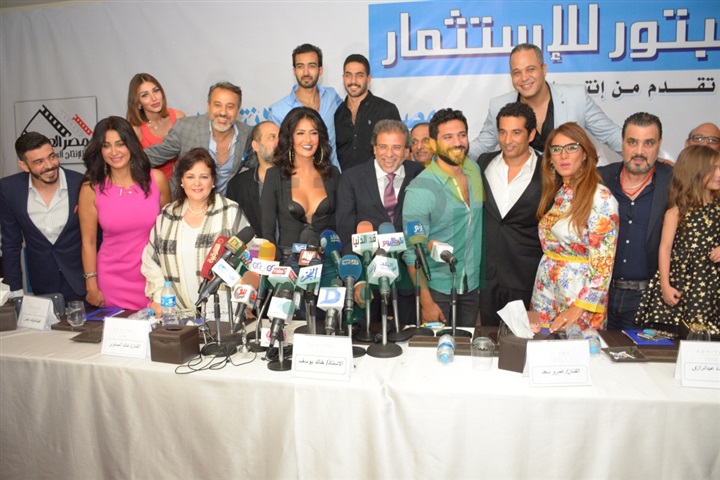 بالصور.. غادة عبد الرازق وعمرو سعد ووفاء عامر وخالد الصاوى فى مؤتمر فيلم كارما بالصور.. غادة عبد الرازق وعمرو سعد ووفاء عامر وخالد الصاوى فى مؤتمر فيلم كارما