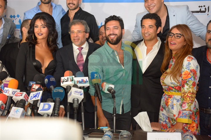 بالصور.. غادة عبد الرازق وعمرو سعد ووفاء عامر وخالد الصاوى فى مؤتمر فيلم كارما بالصور.. غادة عبد الرازق وعمرو سعد ووفاء عامر وخالد الصاوى فى مؤتمر فيلم كارما