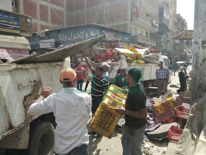 بالصور..مدير أمن كفر الشيخ يقود حملة لاعادة الانضباط للشارع الكفراوي