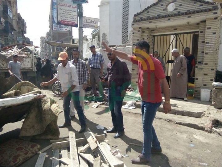 بالصور..مدير أمن كفر الشيخ يقود حملة لاعادة الانضباط للشارع الكفراوي