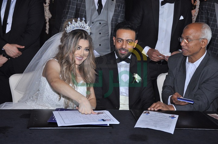 بالصور.. حفل زفاف ضخم للنجم"تامر عاشور" بحضور كوكبة من نجوم الفن والغناء