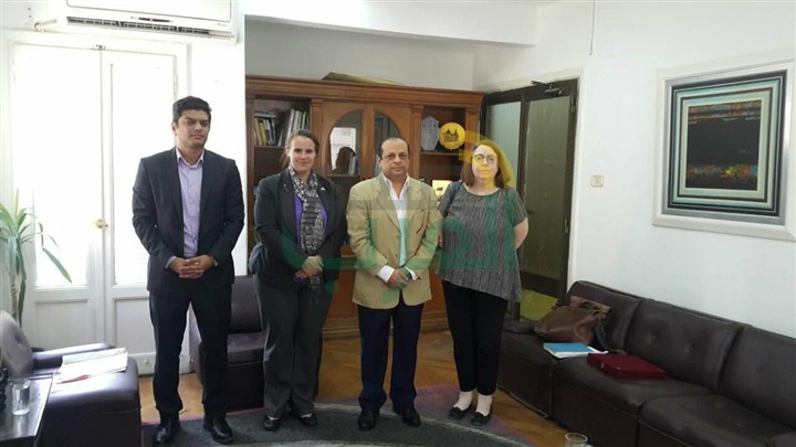 بالصور.. رئيس العلاقات الثقافية يستقبل الملحق الثقافى الأمريكى بمصر