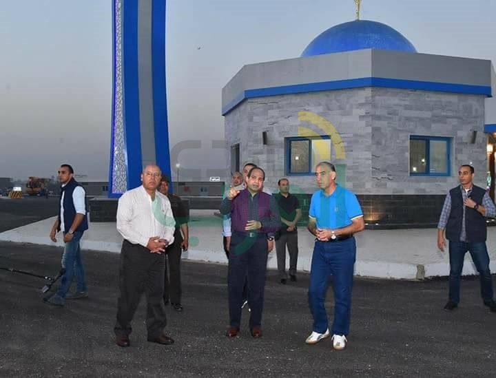 بالصور.."السيسى"يتفقد يتفقد طريق شبرا – بنها قبل إفتتاحة